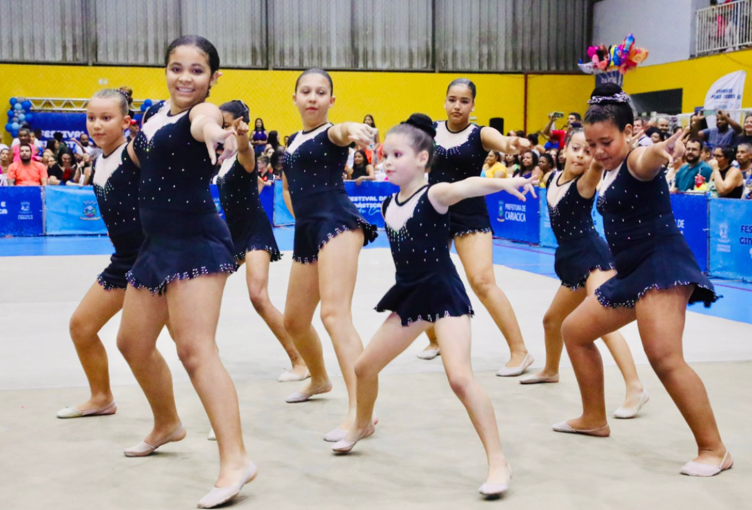 Festival de Balé e Ginástica Rítmica leva beleza ao ginásio da Estação Cidadania-Esporte