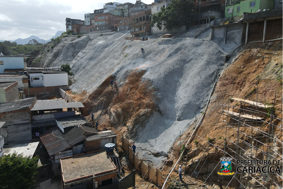 Obras de contenção de encostas transformam realidade de Porto de Santana