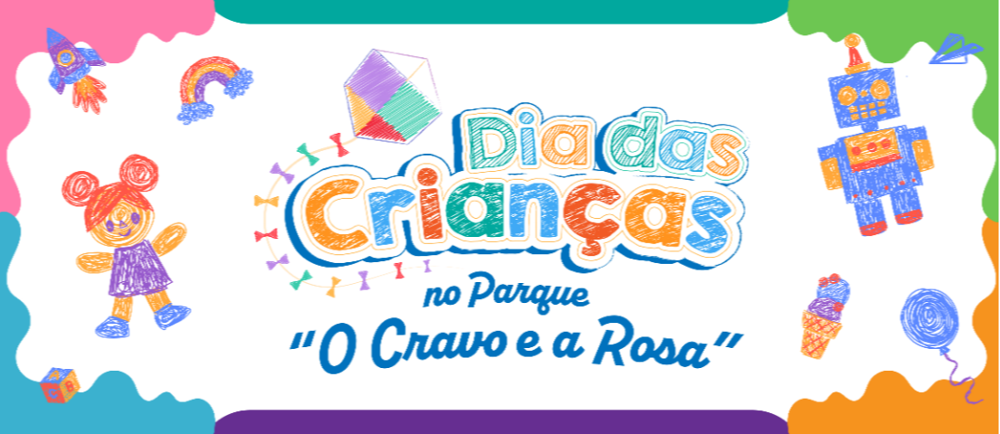 Festa das crianças: brincadeiras e muita diversão neste sábado (19) no Parque Cravo e a Rosa
