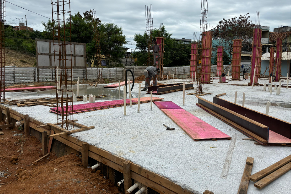 Construção da UBS de São Geraldo atinge 40% de obras concluídas