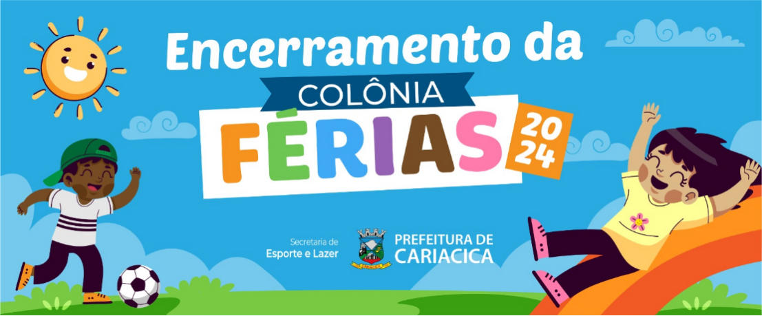 Muita diversão no encerramento da Colônia de Férias nesta sexta-feira (19) na Estação Cidadania-Esporte